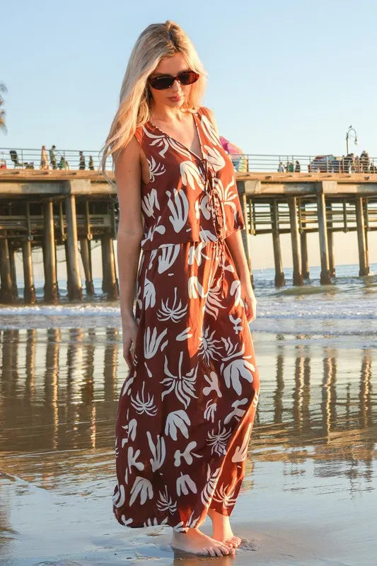 VERY J Printed Resort Midi Skirt - Fashorio