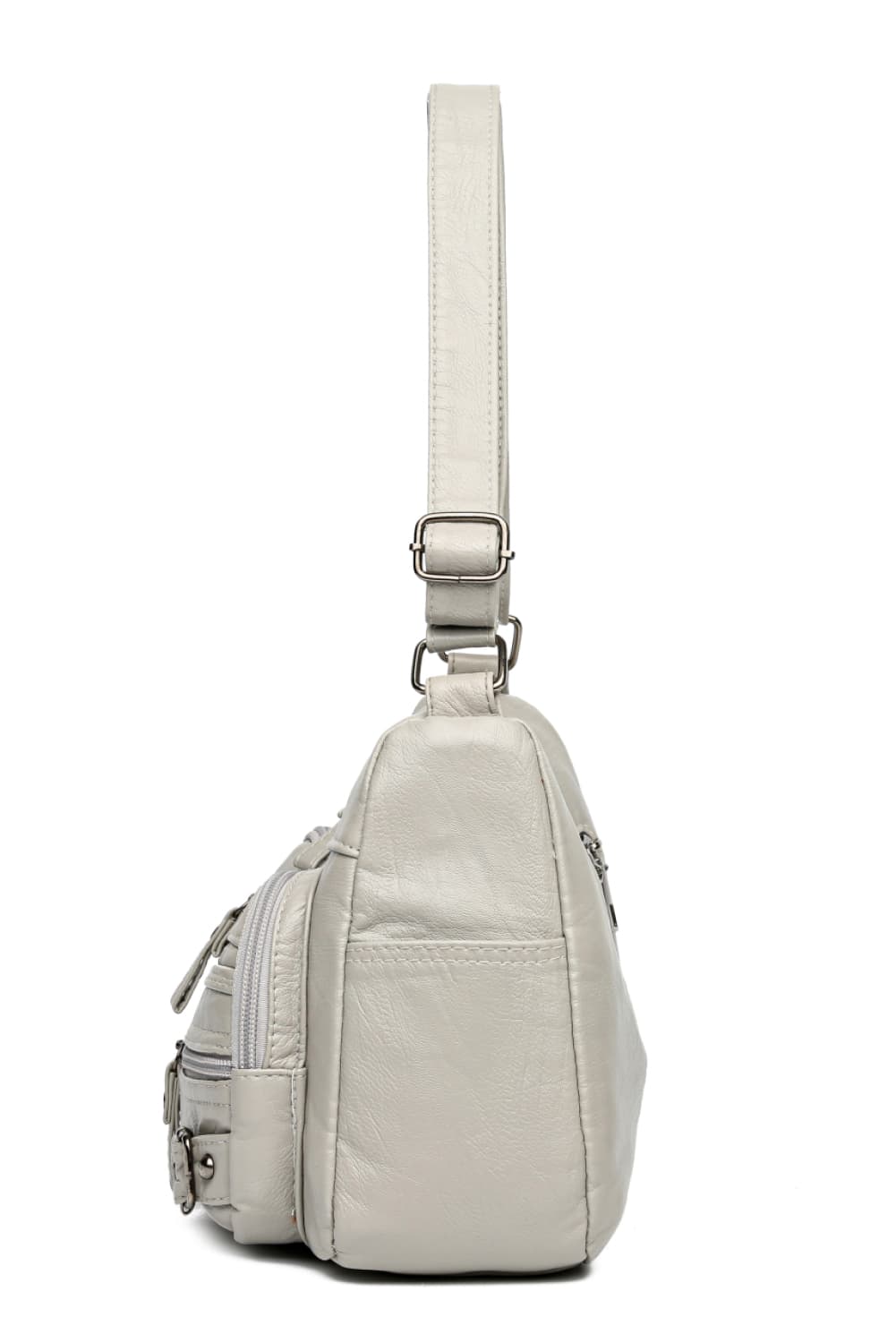 Multi-Pocket PU Leather Crossbody Bag - Fashorio