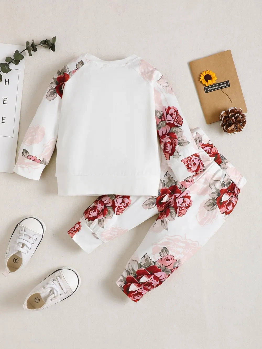 Children's Floral Top and Pants Set - Fashorio