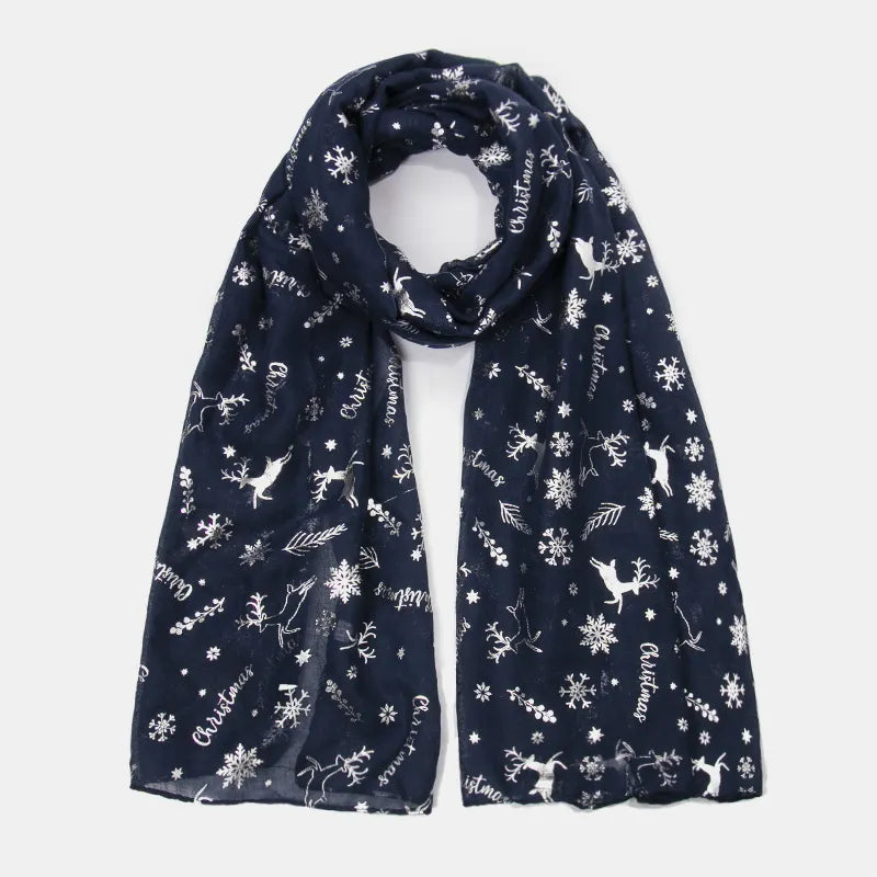 Christmas Element Polyester Scarf - Fashorio