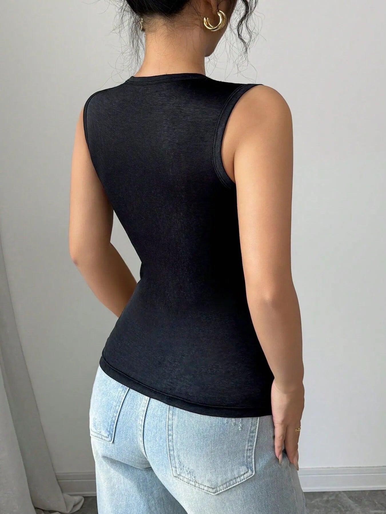 Ruched Front Active Tank Top - Fashorio