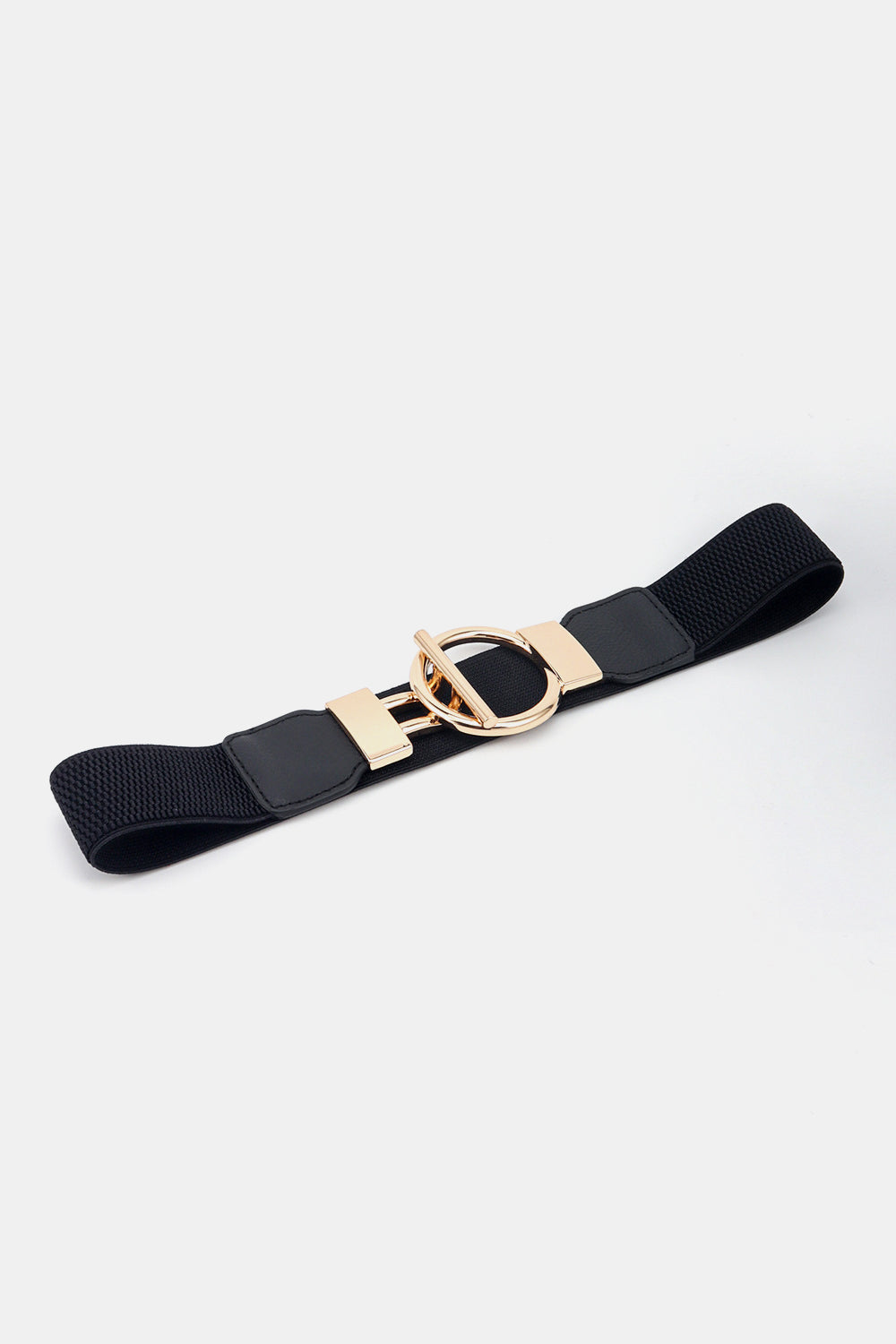 Circle Shape Buckle Zinc Alloy Buckle PU Leather Belt - Fashorio