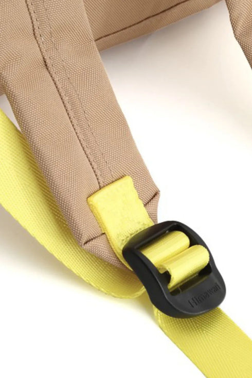 Himawari Contrast Waterproof Backpack Bag with Reinforced Edges - Fashorio