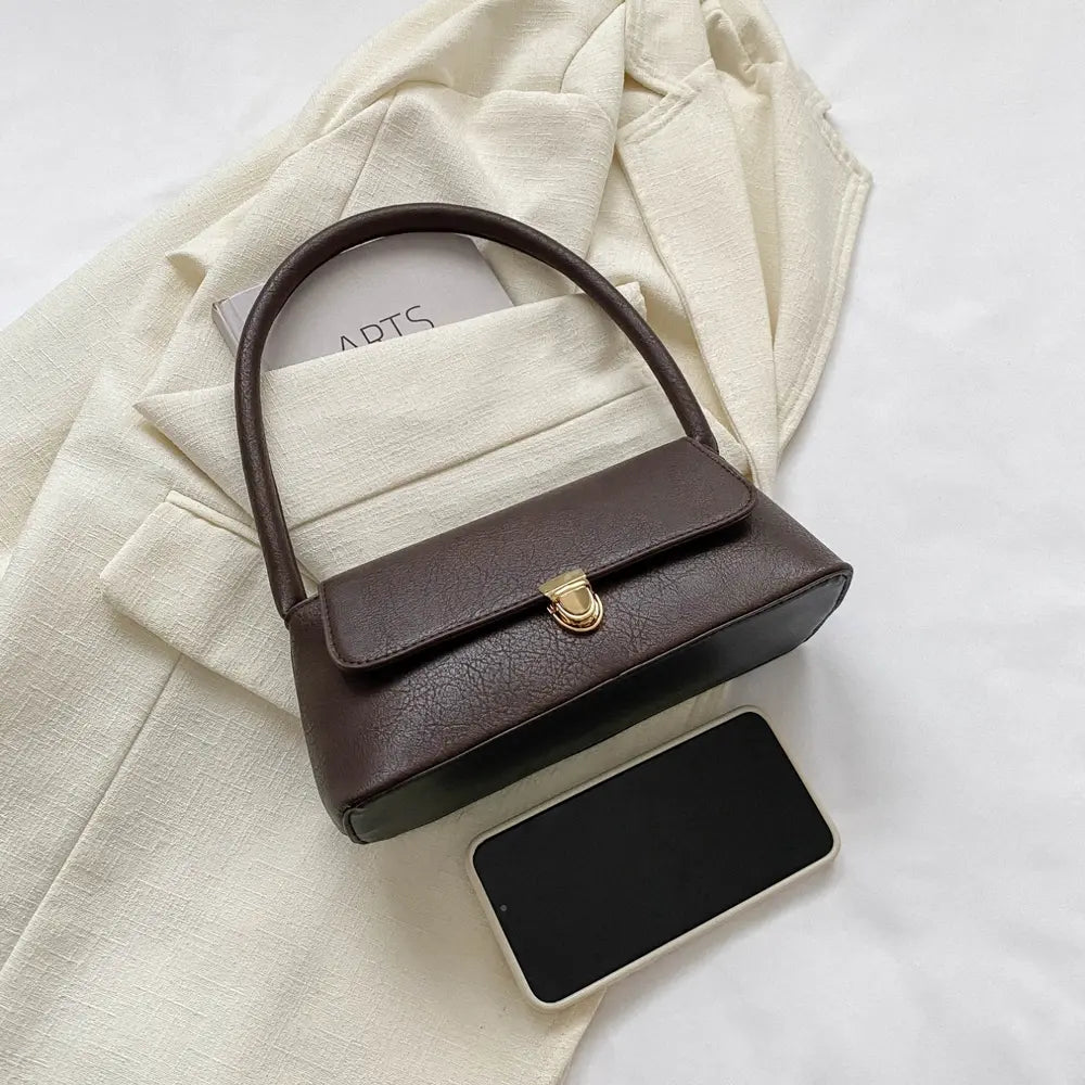 PU Leather Shoulder Bag - Fashorio
