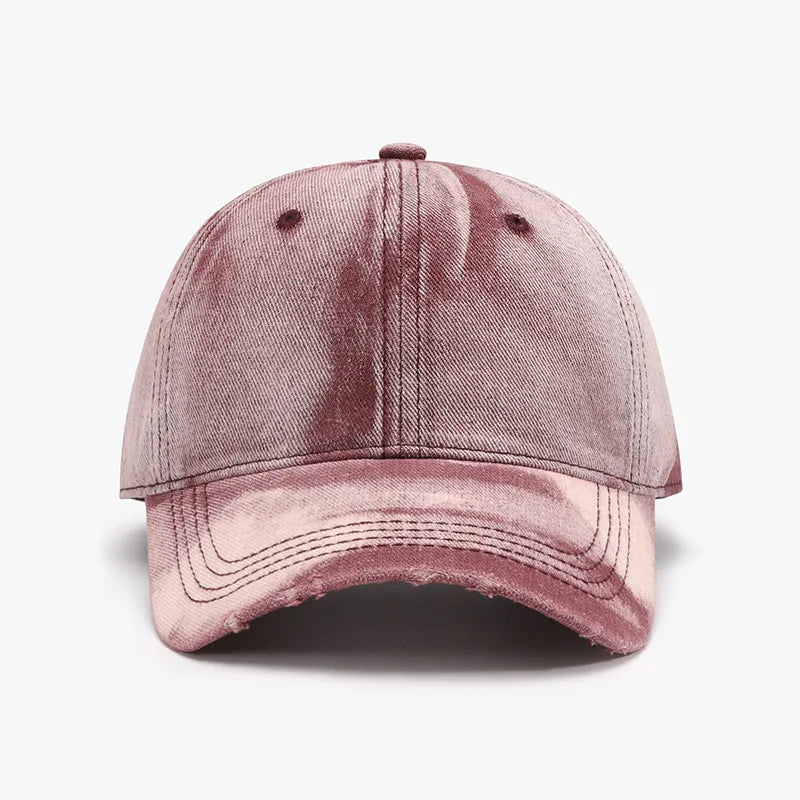 Adjustable Cotton Baseball Cap Dusty Pink One Size - Fashorio