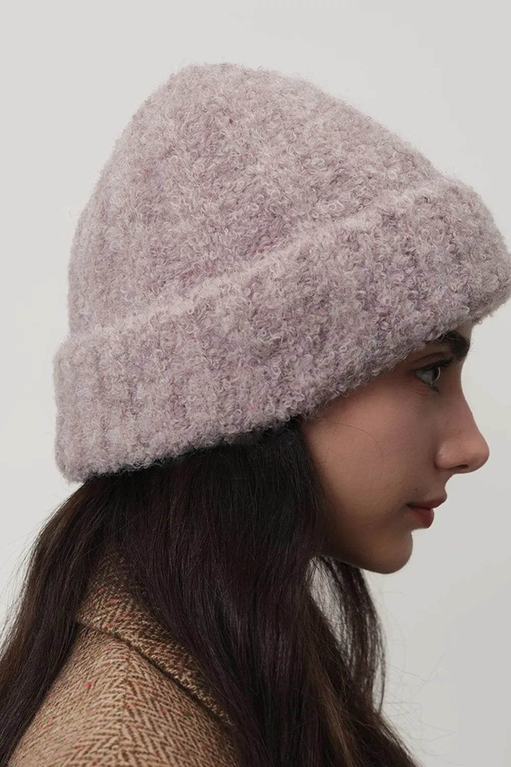 Solid Color Thermal Knit Hat - Fashorio