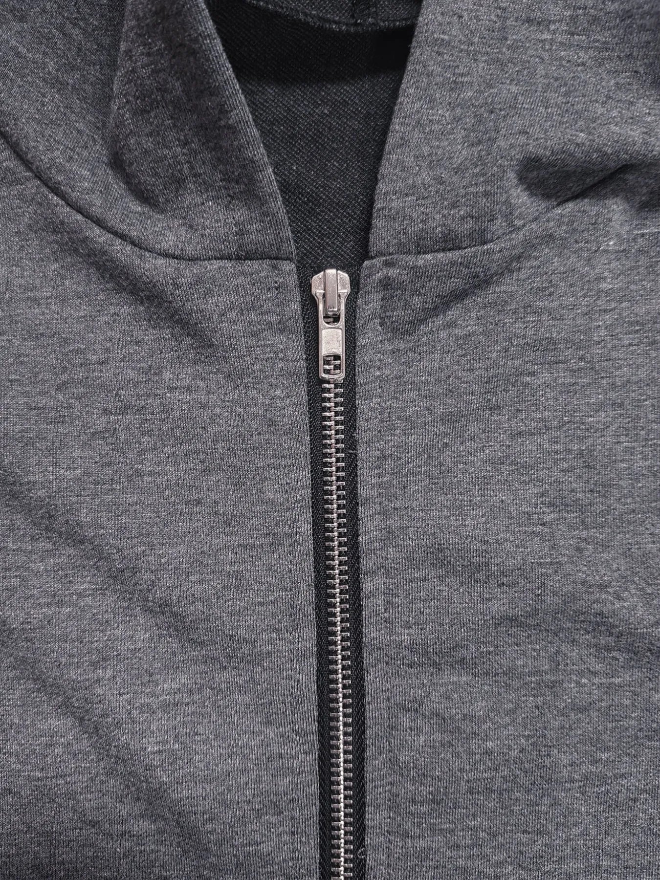 Longline Hooded Zip-Up Cardigan Coat with Flared Hem - Fashorio