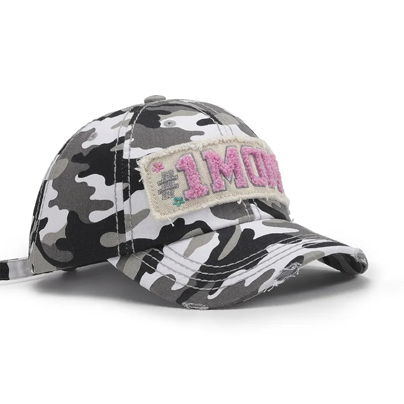 Letter Adjustable Cotton Baseball Cap - Fashorio