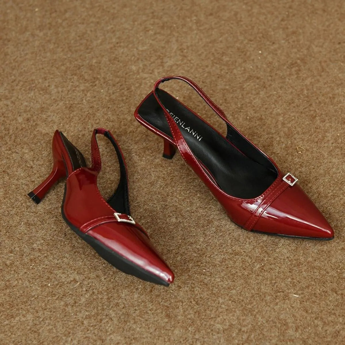 Pointed Toe Slingback Pumps - Fashorio