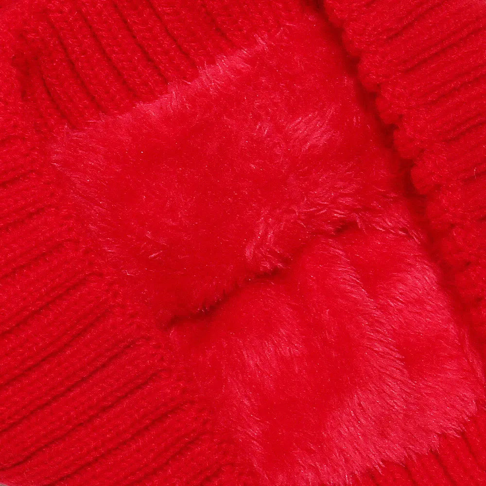 Cable Knit Winter Hat with Pompom - Fashorio
