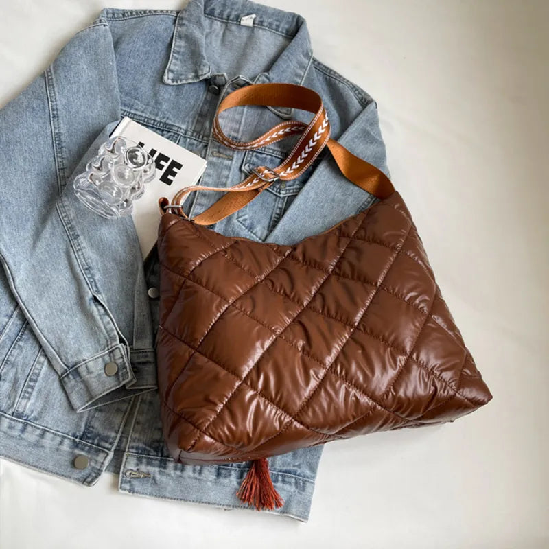 Quilted Nylon Travel Bag - Fashorio