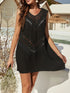 Crochet Detail Beach Cover Up Dress - Fashorio