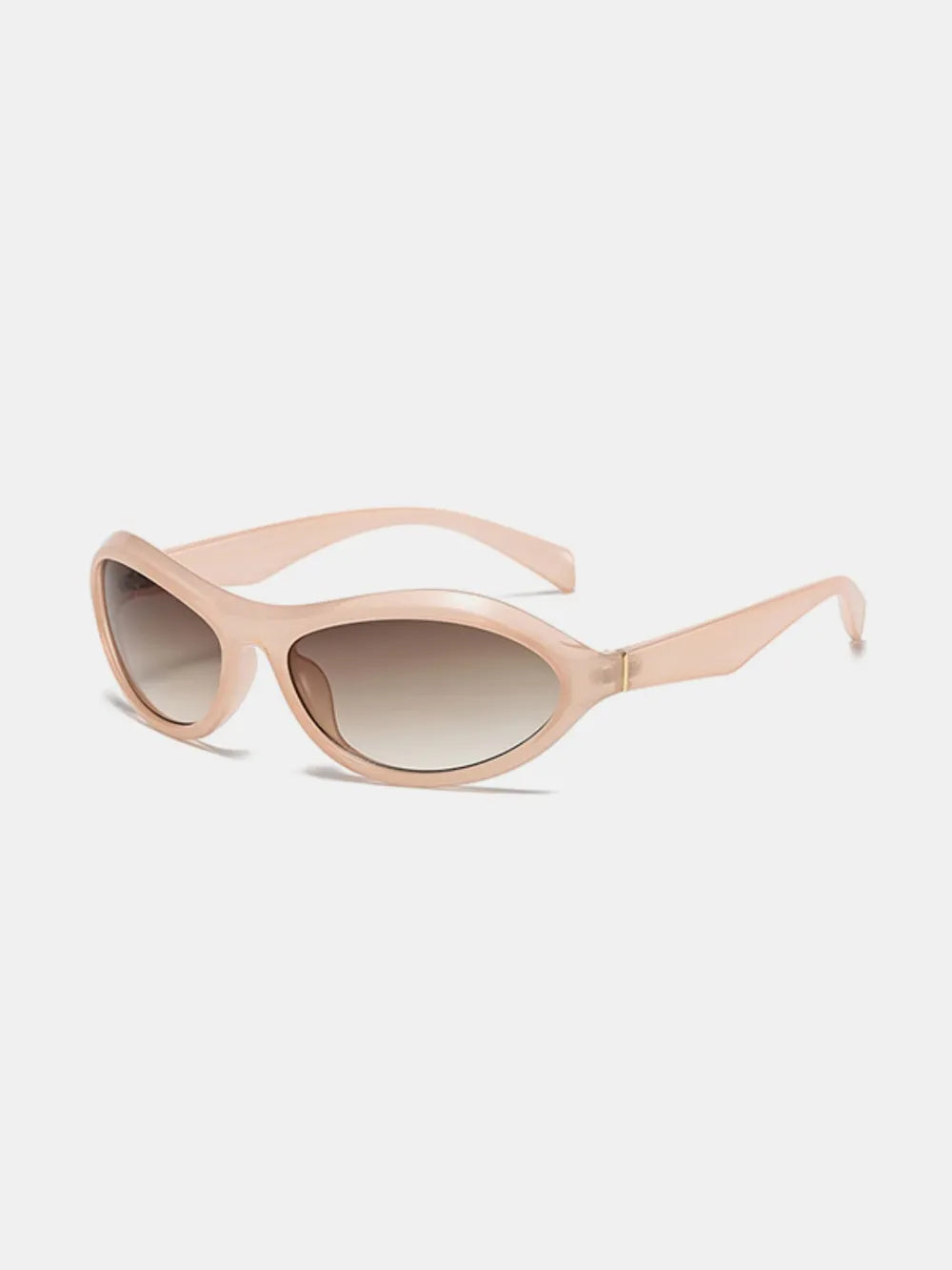 Cat Eye Polycarbonate Sunglasses Blush Pink One Size - Fashorio