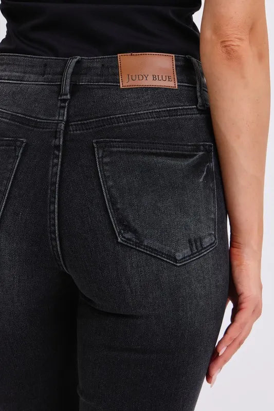 Judy Blue Plus Size Mid Rise Tummy Control Skinny Jeans – Flattering Fit - Fashorio