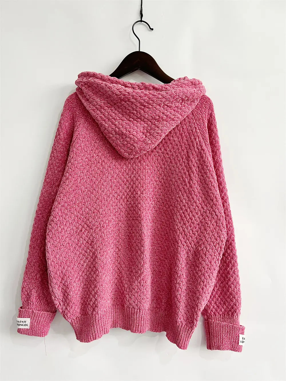 Drawstring Long Sleeve Hooded Sweater - Fashorio