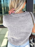 Bow Round Neck Short Sleeve Sweater - Fashorio