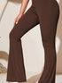 Full Size High-Waist Flare Active Pants Plus Size - Fashorio