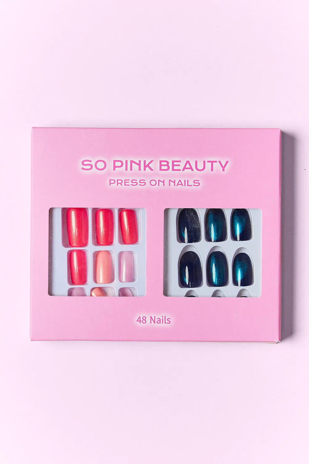 SO PINK BEAUTY Press On Nails 2 Packs - Fashorio