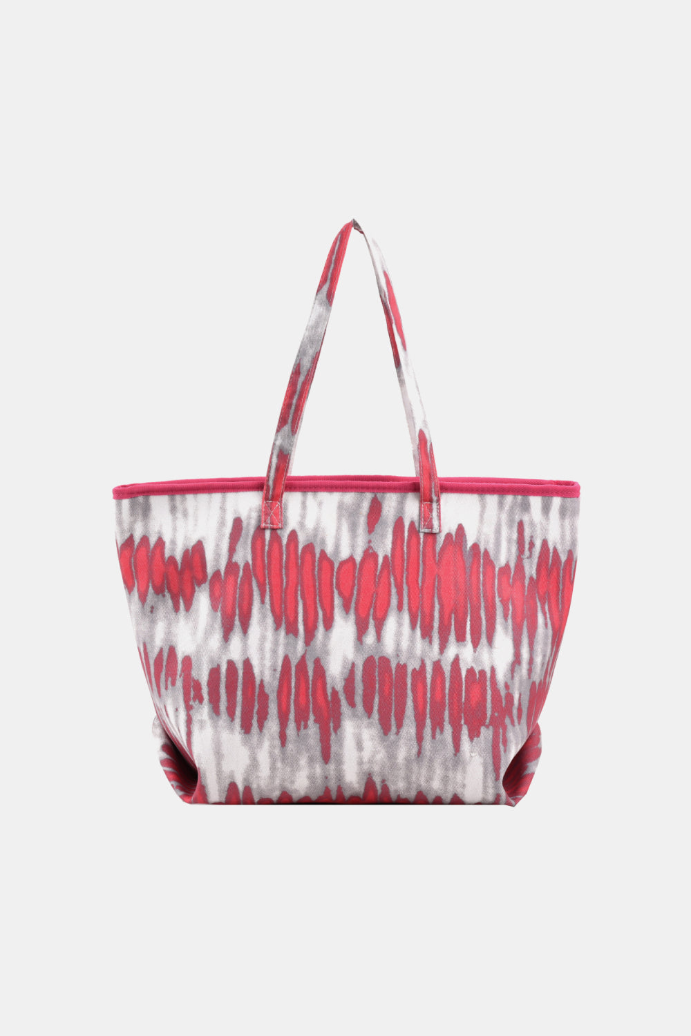 Printed PU Leather Tote Bag Red One Size - Fashorio