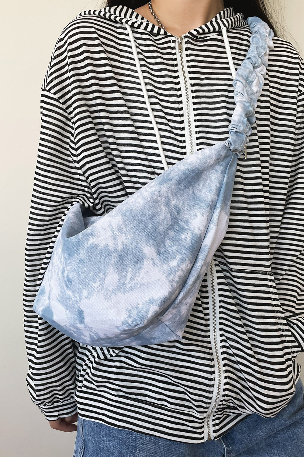 Tie-Dye Canvas Sling Bag - Fashorio