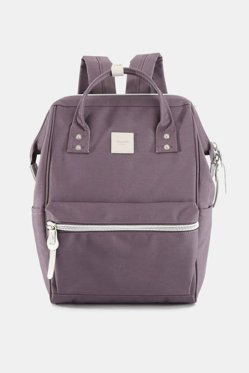 Himawari Water Resistant Canvas Backpack Bag with Side Pockets Purple One Size - Fashorio