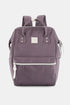 Himawari Water Resistant Canvas Backpack Bag with Side Pockets Purple One Size - Fashorio