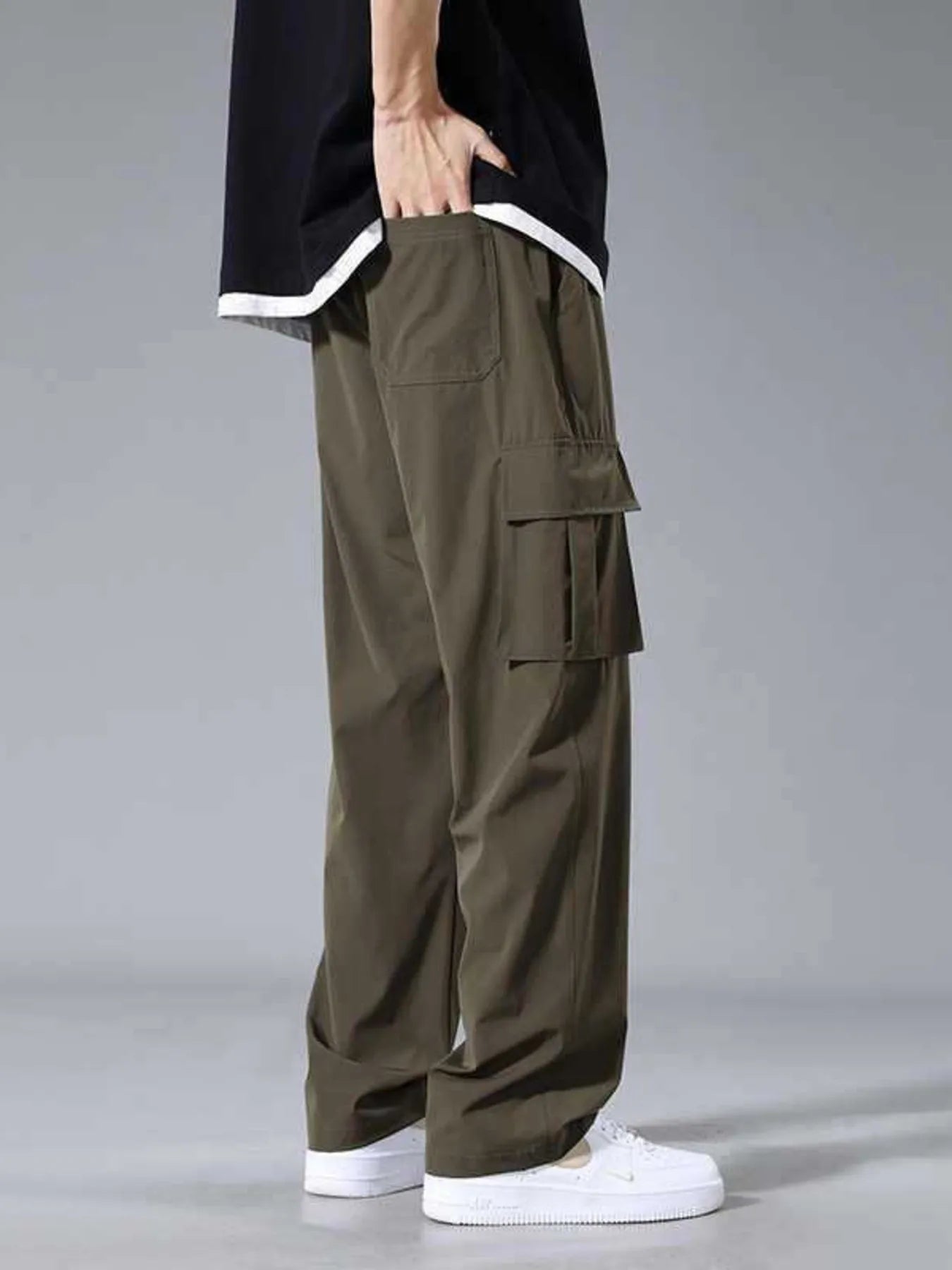 Men's Plus Size Wide Leg Pants - Fashorio