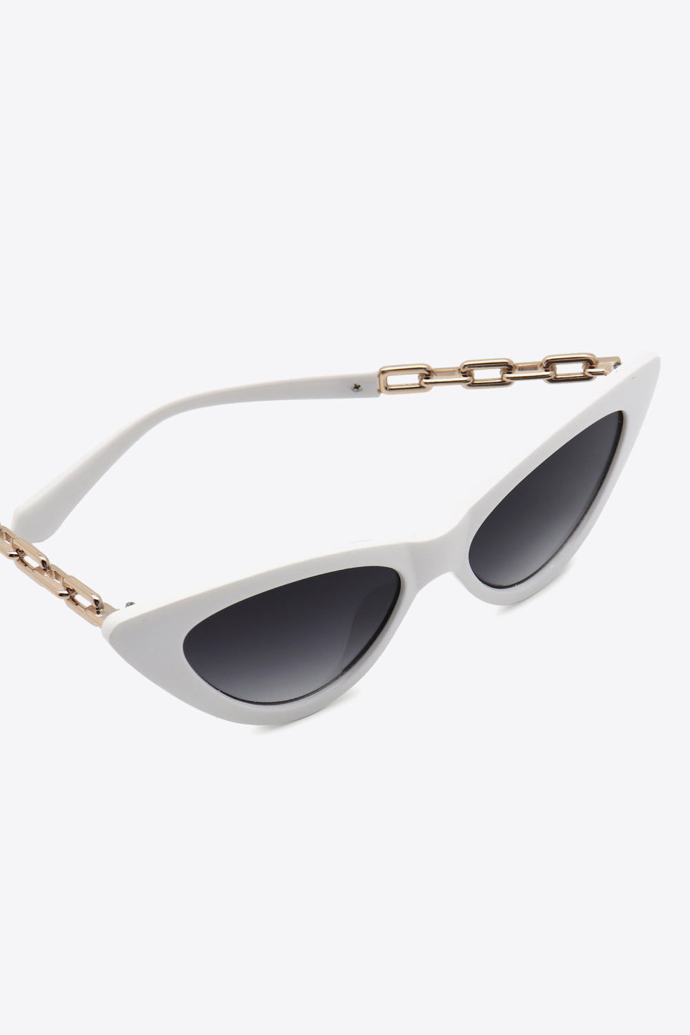 Chain Detail Cat-Eye Sunglasses - Fashorio