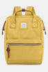 Himawari Waterproof Canvas Backpack Bag with Side Pockets Yellow One Size - Fashorio