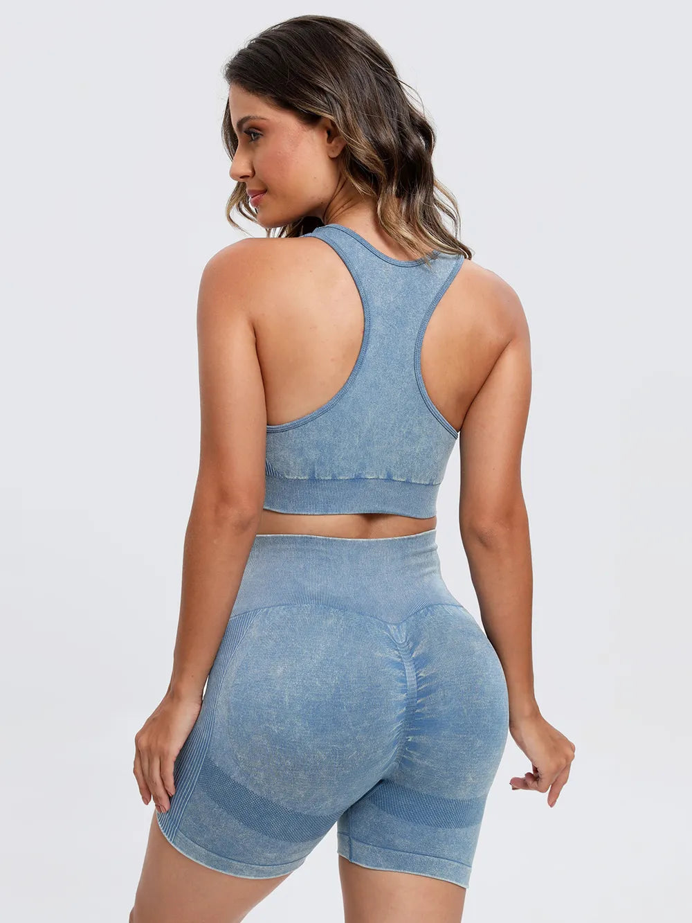 Scoop Neck Wide Strap Top and Shorts Active Set - Fashorio