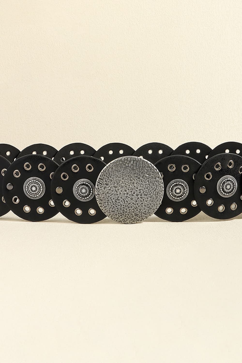 Round Shape PU Leather Belt - Fashorio
