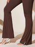 Full Size High-Waist Flare Active Pants Plus Size - Fashorio