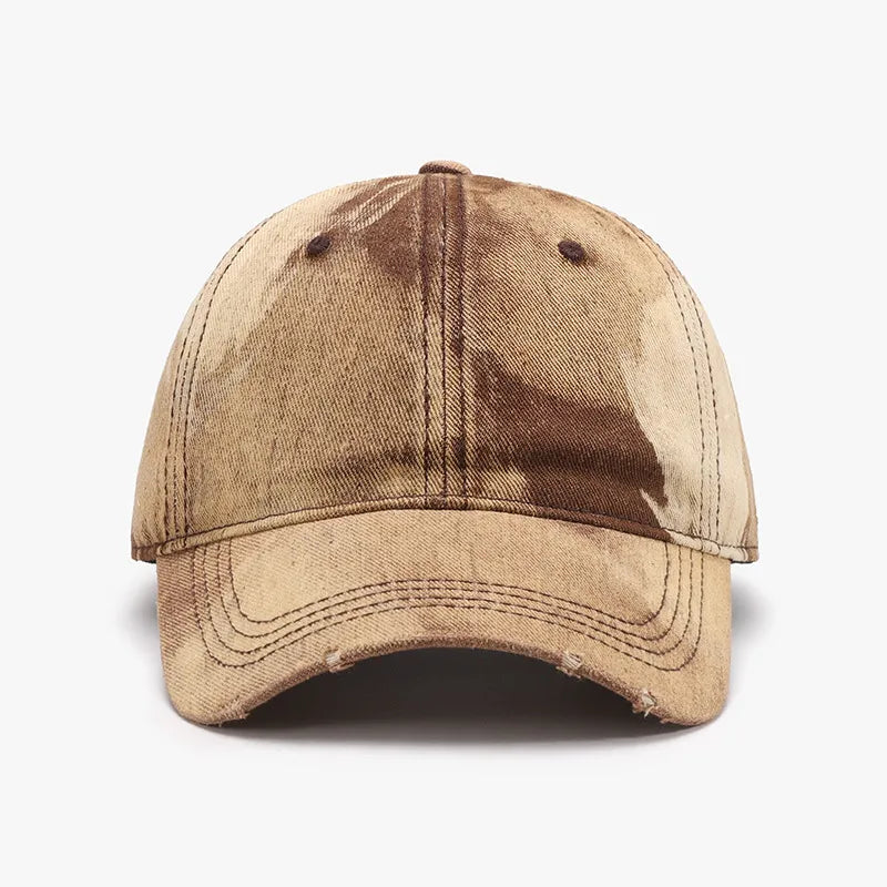 Adjustable Cotton Baseball Cap Tan One Size - Fashorio