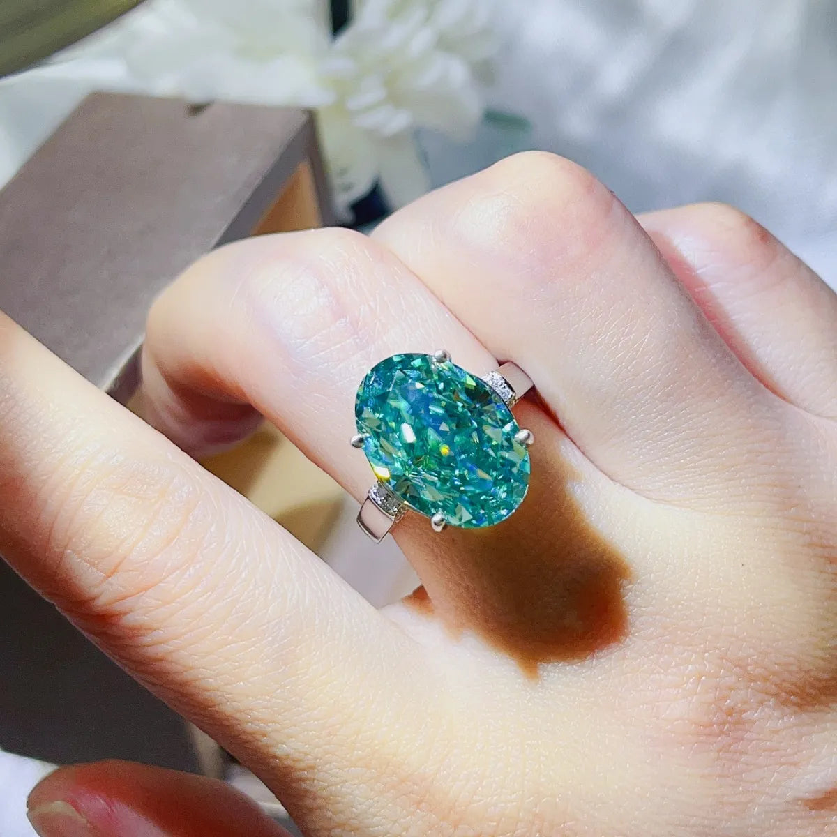 5 Carat Moissanite 925 Sterling Silver Ring - Fashorio