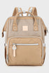 Himawari Waterproof Canvas Backpack Bag with Side Pockets Mocha One Size - Fashorio