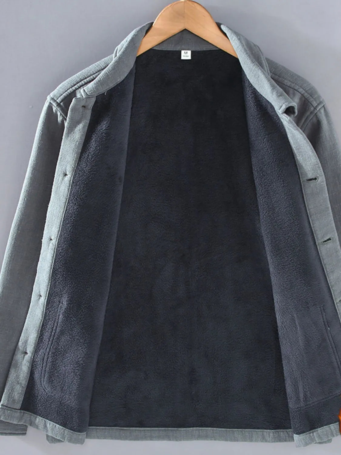 Men's Plus Size Button Up Long Sleeve Shacket - Fashorio