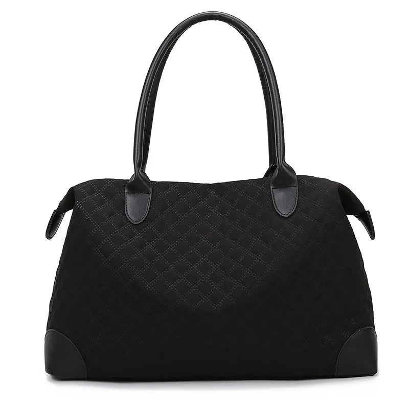 Large Oxford Travel Bag Black One Size - Fashorio