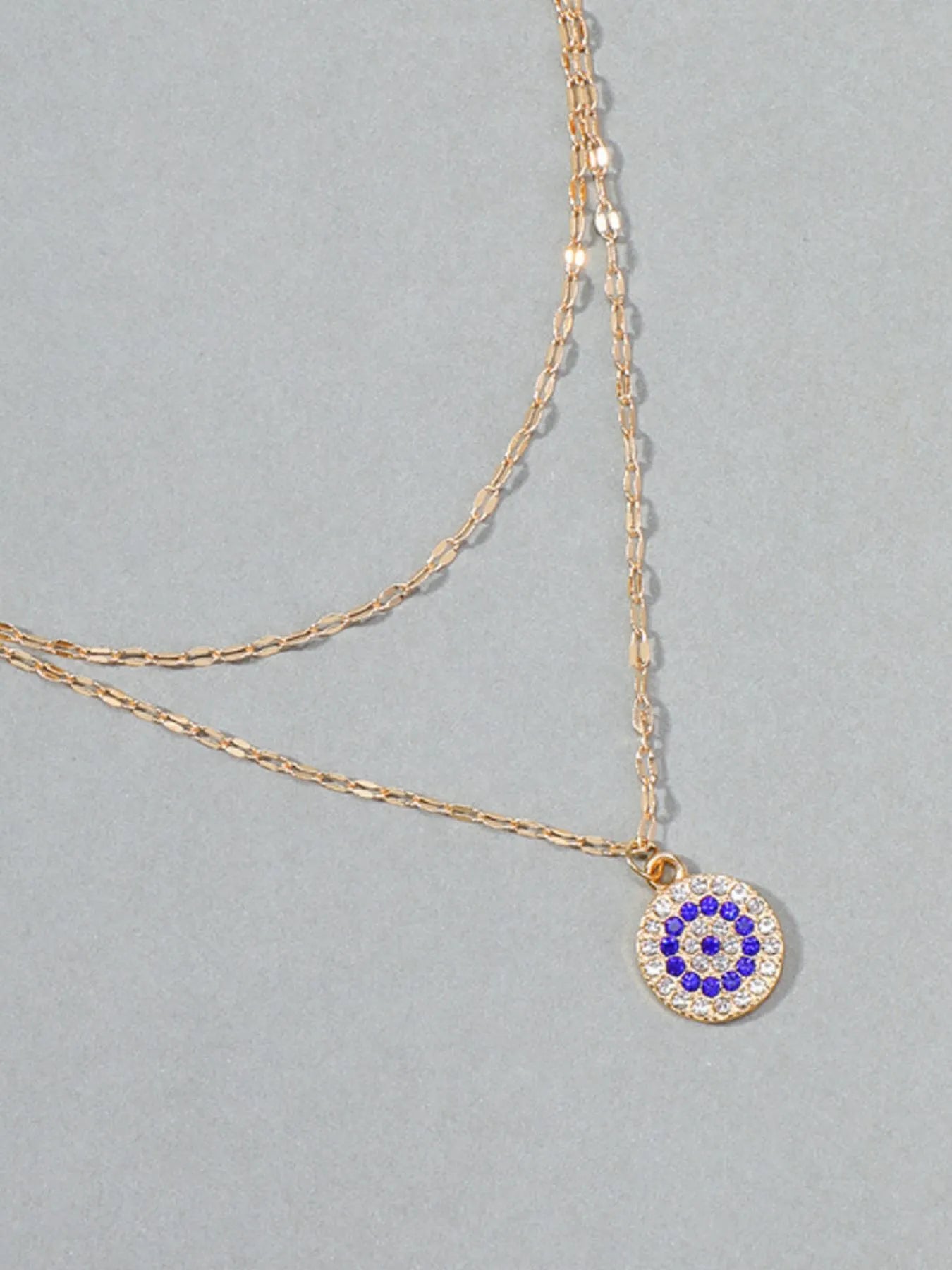 18K Gold-Plated Inlaid Zircon Layered Necklace - Fashorio