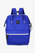 Himawari Water Resistant Canvas Backpack Bag with Side Pockets Royal Blue One Size - Fashorio