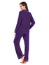 Collared Neck Long Sleeve Loungewear Set with Pockets - Fashorio