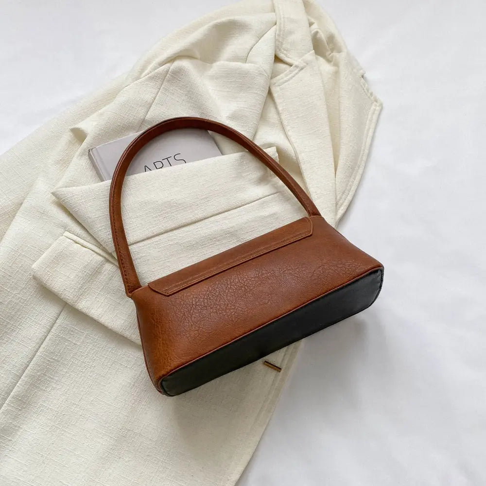 PU Leather Shoulder Bag - Fashorio