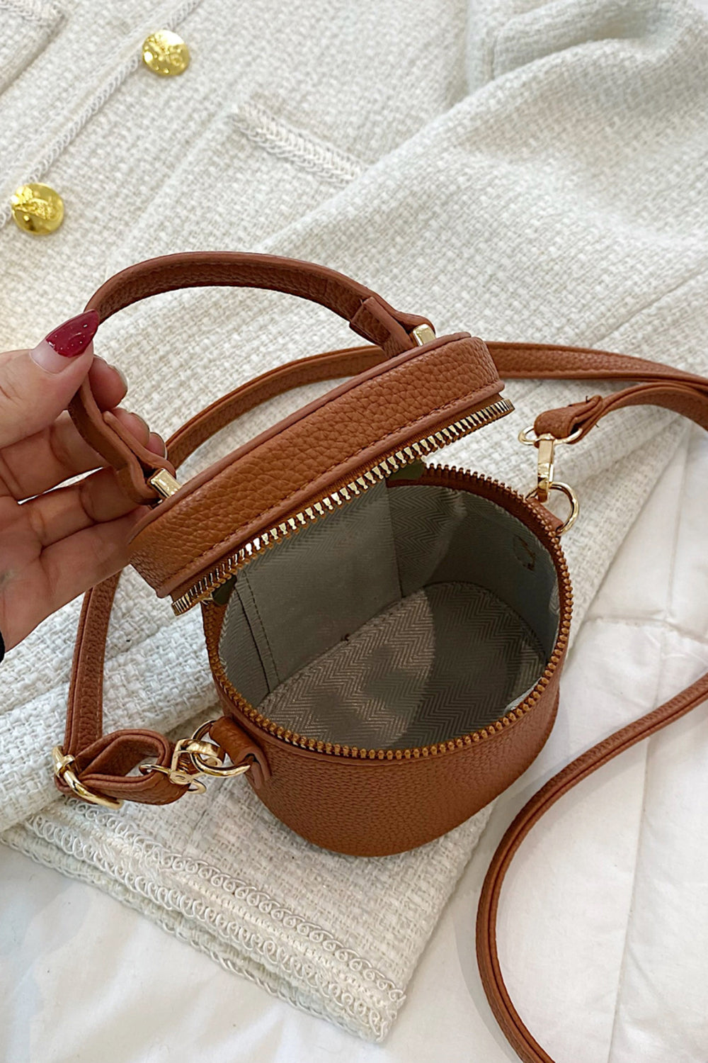 PU Leather Crossbody Bag - Fashorio