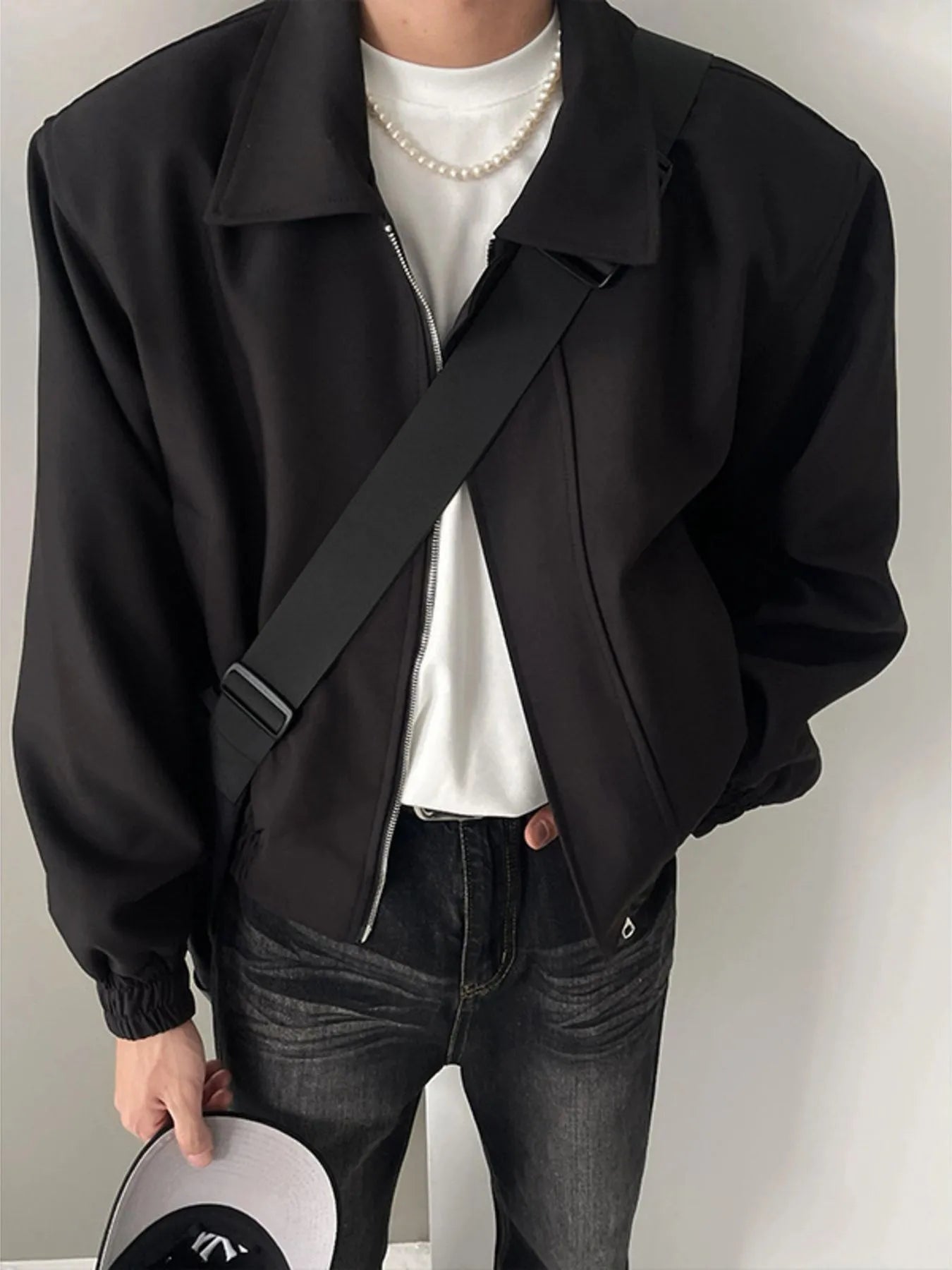 Men's Plus Size Zip Up Long Sleeve Jacket - Fashorio