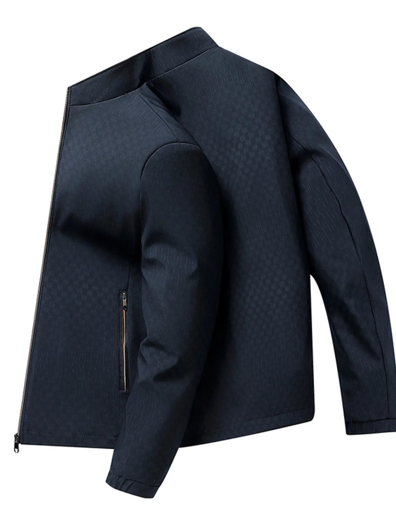 Men's Plus Size Zip Up Long Sleeve Jacket - Fashorio