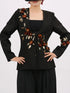 Embroidered Long Sleeve Blazer - Fashorio
