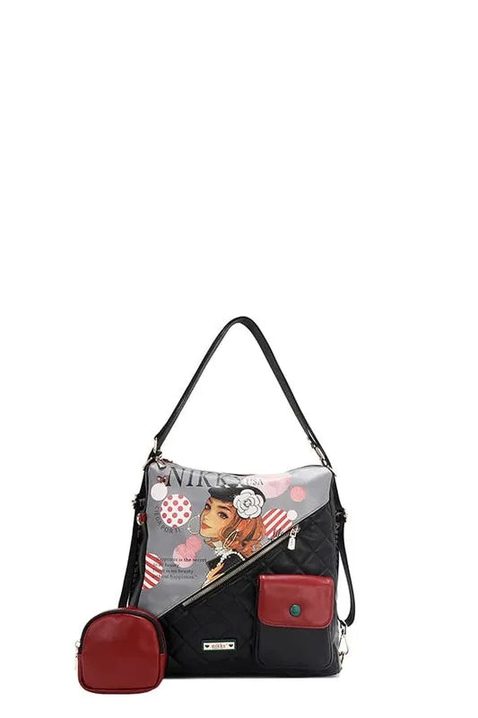 Nicole Lee USA Convertible Adjustable Strap Backpack Bag - Fashorio