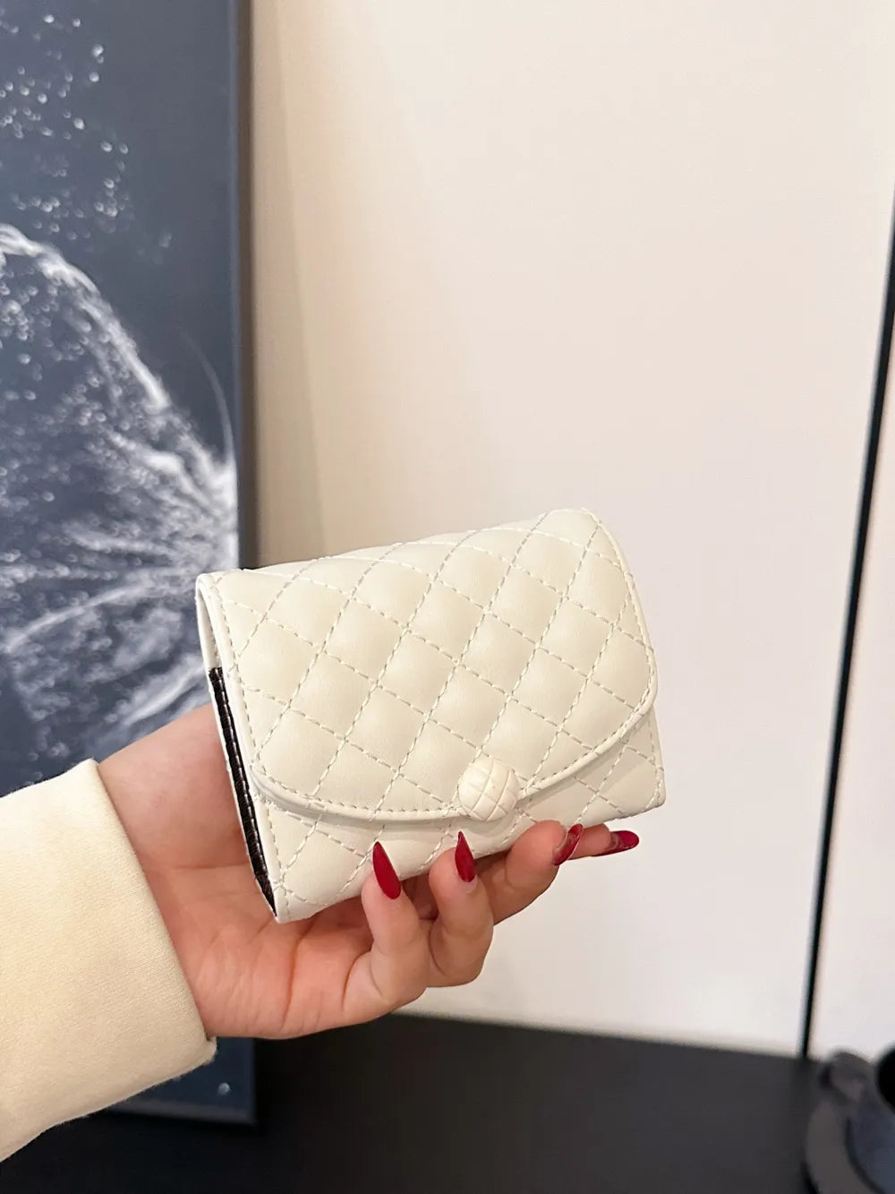 PU Leather Solid Color Wallet - Fashorio