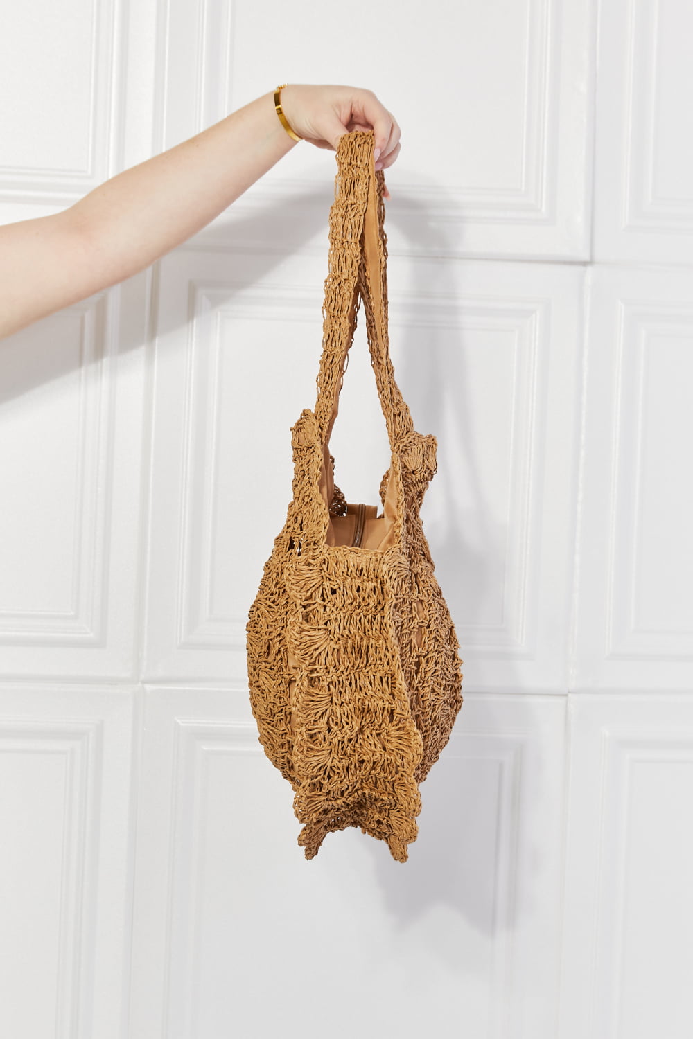 Justin Taylor Brunch Time Straw Rattan Handbag - Fashorio