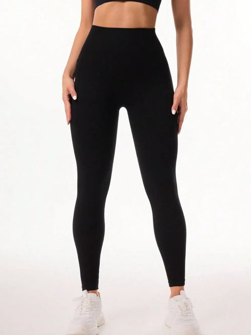 Pocketed High Waist Active Leggings - Fashorio