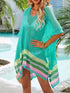 Crochet V-Neck Cover-Up Dress - Fashorio